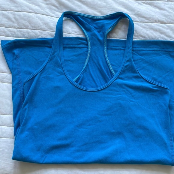 LULULEMON TURQUOISE BLUE RACER TOP tank - Picture 2 of 4